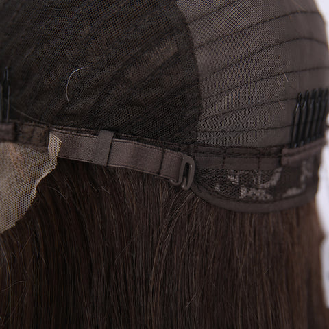Long Straight With Bangs Synthetic Wig