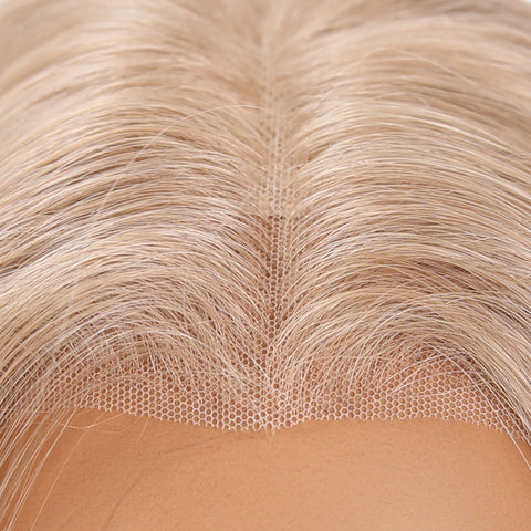 Long Straight Blonde Lace Front Wig
