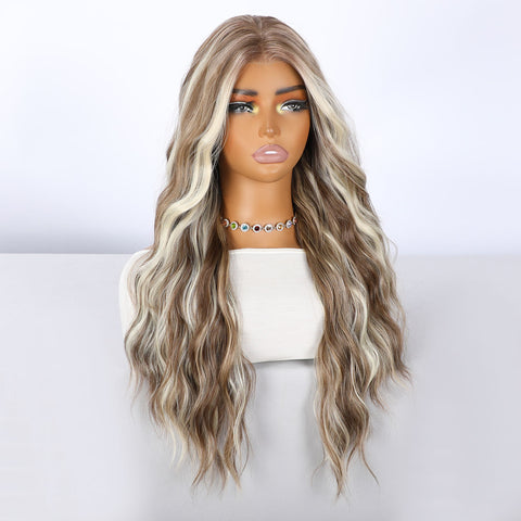 Blonde Ombre Long Wavy Lace Front Wig