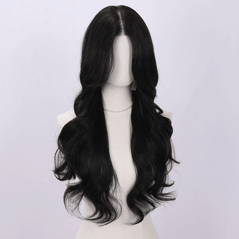 Long Wavy Middle Part Synthetic Wig