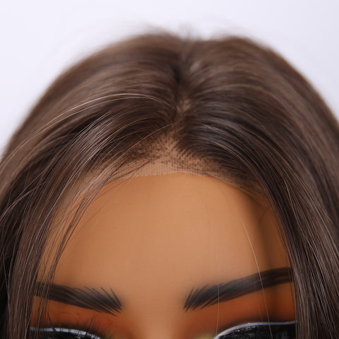 Long Straight With Bangs Synthetic Wig