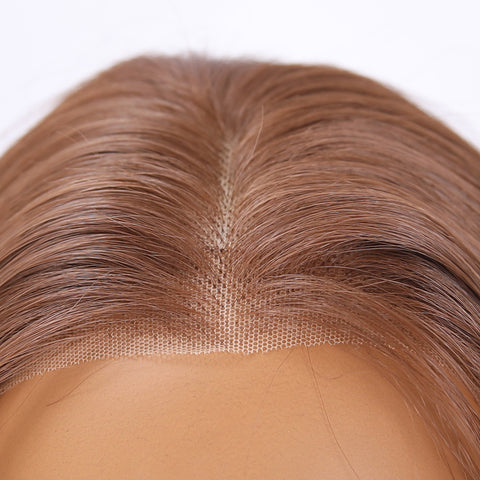Long Wavy Brown Synthetic Wig