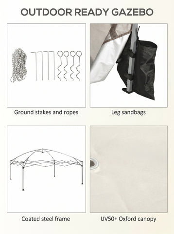 10' x 10' Pop Up Canopy Tent with Netting, Instant Sun Shelter, Tents for Parties, Height Adjustable, with Wheeled Carry Bag and 4 Sand Bags for Outdoor, Garden, Patio