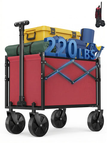 [World Cup 2026]Foldable Trolley Equipped With Wheels With A Load Capacity Of 220 Pounds A Sturdy And Durable Mini Foldable Portable Van With Adjustable Handles