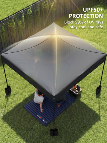 10' x 10' Replacement Canopy Top for Pop Up Canopy Tent with 4 Sand Bags, UPF50+ Protection