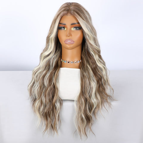 Blonde Ombre Long Wavy Lace Front Wig
