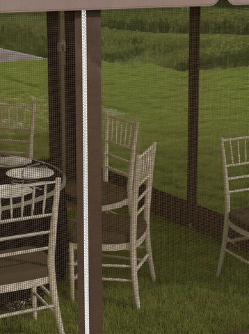 12' x 12' Pop Up Canopy Tent with Netting and Carry Bag, Instant Sun Shelter with 137 sq.ft Shade