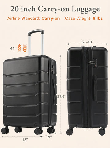 [World Cup 2026]20-28 Inch Luggage Expandable Hardside Suitcase With Spinner Wheels Hard Shell Abs Durable Lightweight Travel Luggage With Tsa Lock