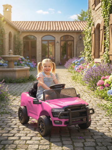 Qaba 12V Kids Ride on Car, Licensed Dodge RAM 3500 Ride on Toys with Dual Motors, Remote Control for Toddlers