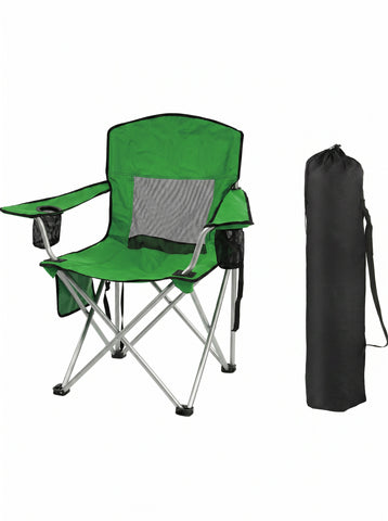 [World Cup 2026]Camping Chair Portable Folding Outdoor Chair With Armrests Cup Holder And Carrying Bag Foldable Chair For Camping Beach And More
