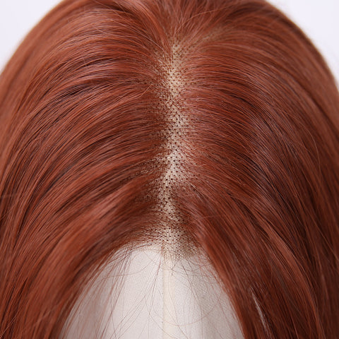 Long Wavy Auburn Synthetic Wig