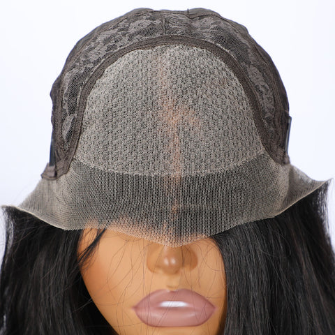 Long Wavy Black Lace Front Wig