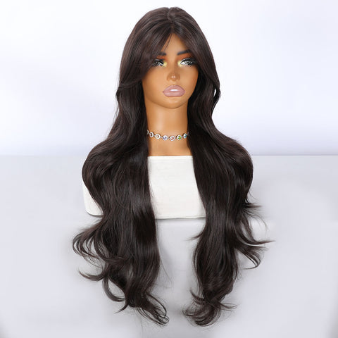 Long Wavy With Bangs Synthetic Wig