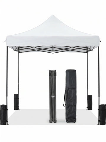 [World Cup 2026]10x10ft Pop Up Canopy Tent Easy Setup Outdoor Shade Instant Portable Sun Shelter Canopy Tent for Parties Camping Beach