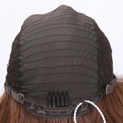 Long Wavy Brown Synthetic Wig