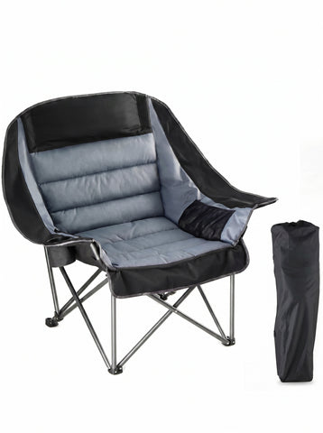 [World Cup 2026]Camp Chair - A 450-Pound Durable Folding Chair Equipped With A Cup Holder And Side Pockets