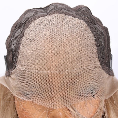 Long Straight Blonde Lace Front Wig