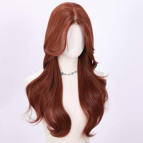 Long Wavy Auburn Synthetic Wig