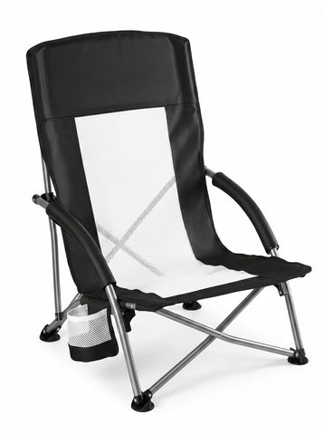 [World Cup 2026]Portable Folding Camping Chair With Storage Pockets And Backpack Mesh-Ventilated Chair Back
