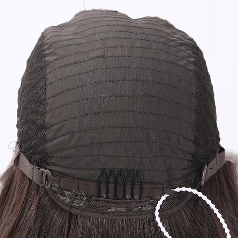 Long Wavy Brown Synthetic Wig