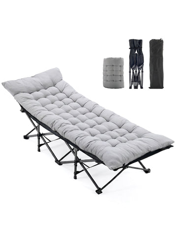 [World Cup 2026]Foldable Camping Bed With Mattress Sturdy And Durable Folding Bed