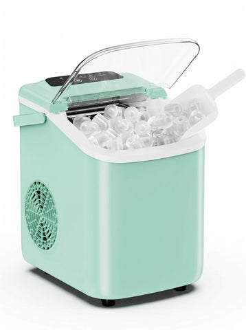 [World Cup 2026]Desktop Ice Maker With Movable Handle Can Produce 9 Ice Balls In 6 To 8 Minutes Equipped With A Basket And A Spoon