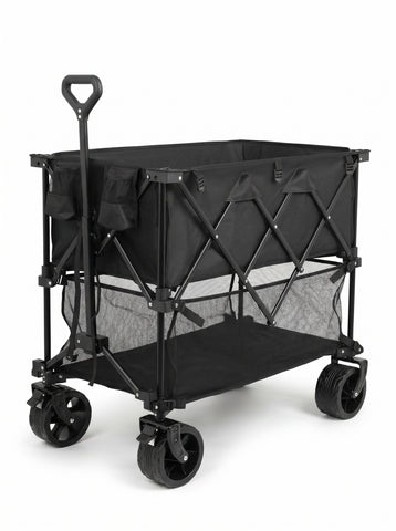Double-decker truck with brakes, 440-pound large-capacity truck trolley folding truck