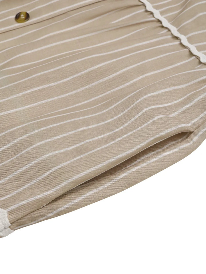 Striped V-Neck Cami Dress