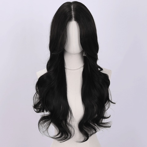 Long Wavy Middle Part Synthetic Wig