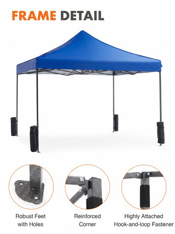 [World Cup 2026]10x10ft Pop Up Canopy Tent Easy Setup Outdoor Shade Instant Portable Sun Shelter Canopy Tent for Parties Camping Beach