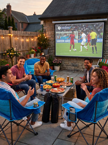 [World Cup 2026]Camp Chair - A 450-Pound Durable Folding Chair Equipped With A Cup Holder And Side Pockets