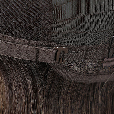 Long Wavy Blonde Grey Ombre Lace Front Wig