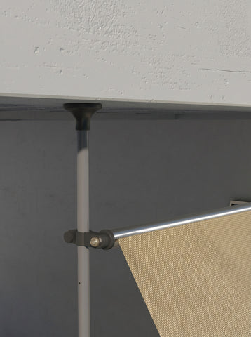 10' x 4' Manual Retractable Awning, Non-Screw Patio Awning, UV Resistant, for Window or Door