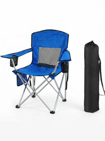 [World Cup 2026]Camping Chair Portable Folding Outdoor Chair With Armrests Cup Holder And Carrying Bag Foldable Chair For Camping Beach And More