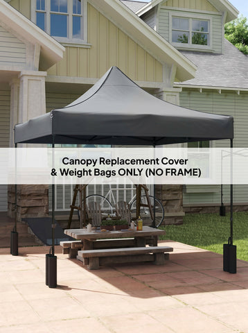 10' x 10' Replacement Canopy Top for Pop Up Canopy Tent with 4 Sand Bags, UPF50+ Protection
