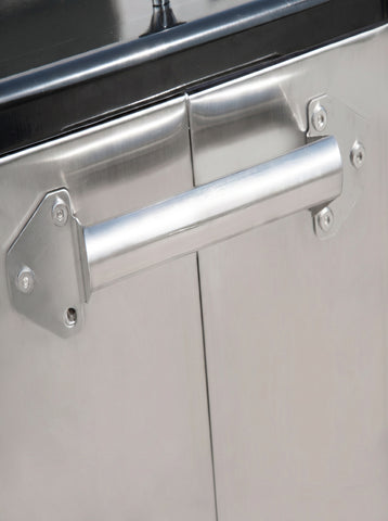 80 QT Rolling Cooling Bins Ice Chest on Wheels Outdoor Stand Up Drink Cooler Cart for Party