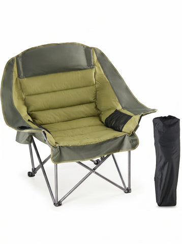 [World Cup 2026]Camp Chair - A 450-Pound Durable Folding Chair Equipped With A Cup Holder And Side Pockets