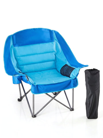 [World Cup 2026]Camp Chair - A 450-Pound Durable Folding Chair Equipped With A Cup Holder And Side Pockets