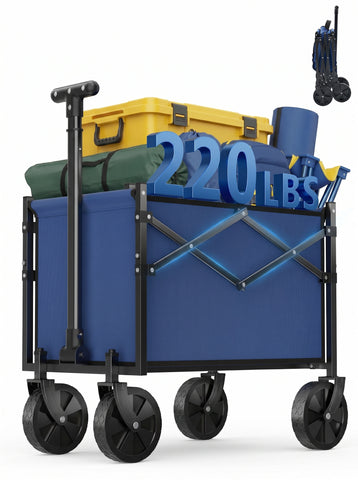 [World Cup 2026]Foldable Trolley Equipped With Wheels With A Load Capacity Of 220 Pounds A Sturdy And Durable Mini Foldable Portable Van With Adjustable Handles