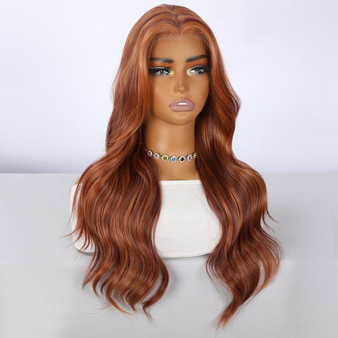 Lace Front Ombre Brown Synthetic Wig