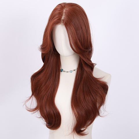Long Wavy Auburn Synthetic Wig