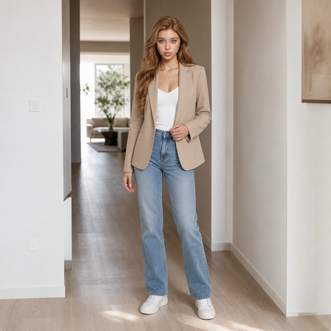 Casual Slim Fit Women Blazer Jacket