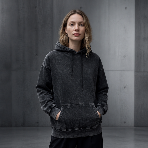 Oversized Acid Wash Unisex Hoodie