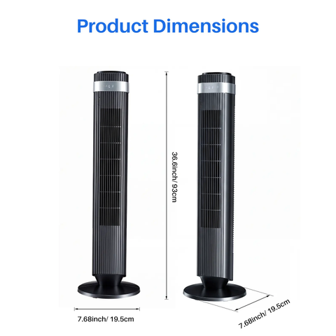 Silent Upright Fan 15-Speed Floor-Standing Fan, With Touch Control And LED Lights