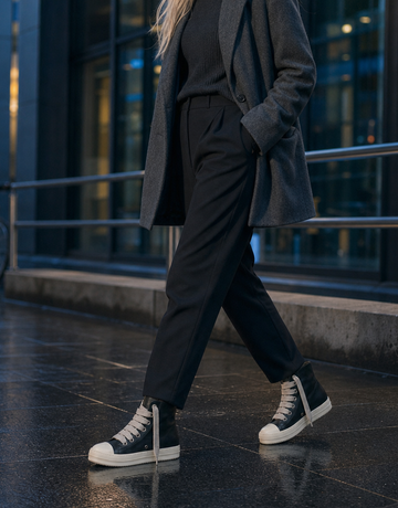 Chunky Platform Oversized Knit Laces Street-Style Boots