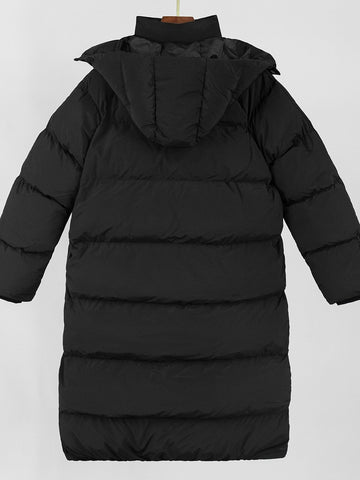 Cozy Hooded Long Puffer Coat