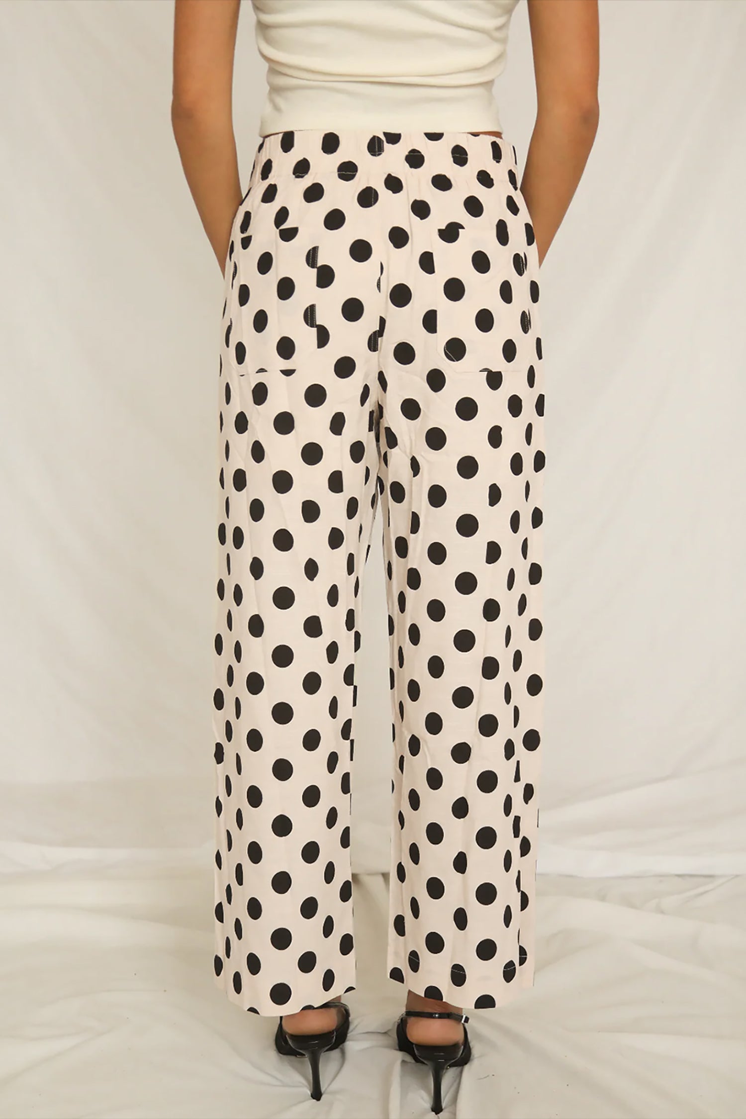 Polka Dot High Waisted Pants