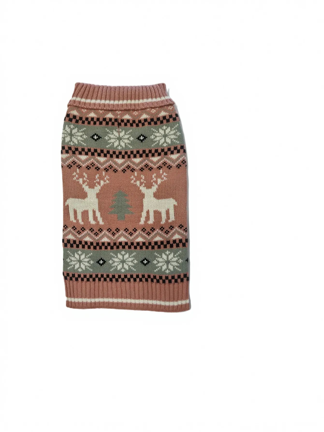 Cozy Fair Isle Christmas Dog Sweater