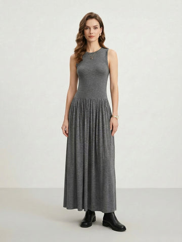 Wool Blend Tank Dress