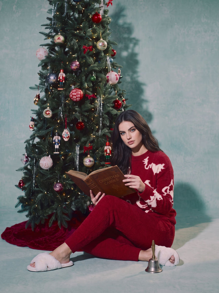 Cozy Plush Floral Loungewear Set